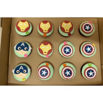 Superhero Fondant Cupcake 1